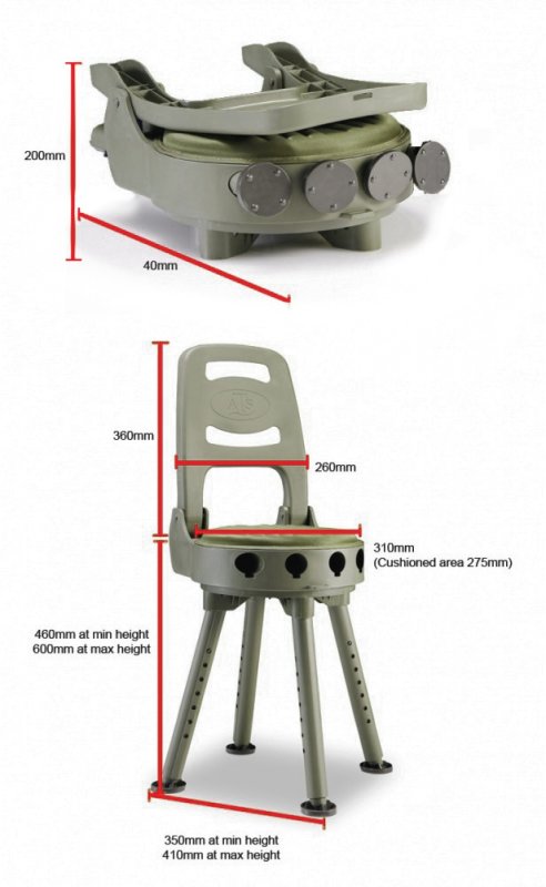 Bergara stag hotsell folding shooting chair